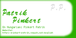 patrik pinkert business card